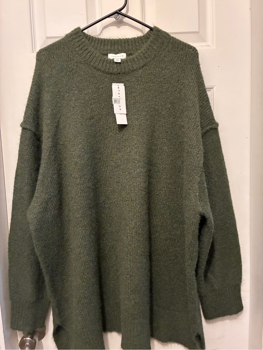 Topshop Olive Green Men's Crewneck Sweater